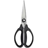 OXO Good Grips Multi-Purpose Kitchen Shears and Herb Scissors | Soft Grip Handles, Stainless Steel Serrated Blades, Cuts Herb