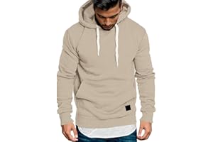 TOWMUS Jackets for Men,Pullover Hoodies for Men Solid Zipper Long Sleeve Hooded Sweatshirts Casual Workout Sport Sweaters Tops