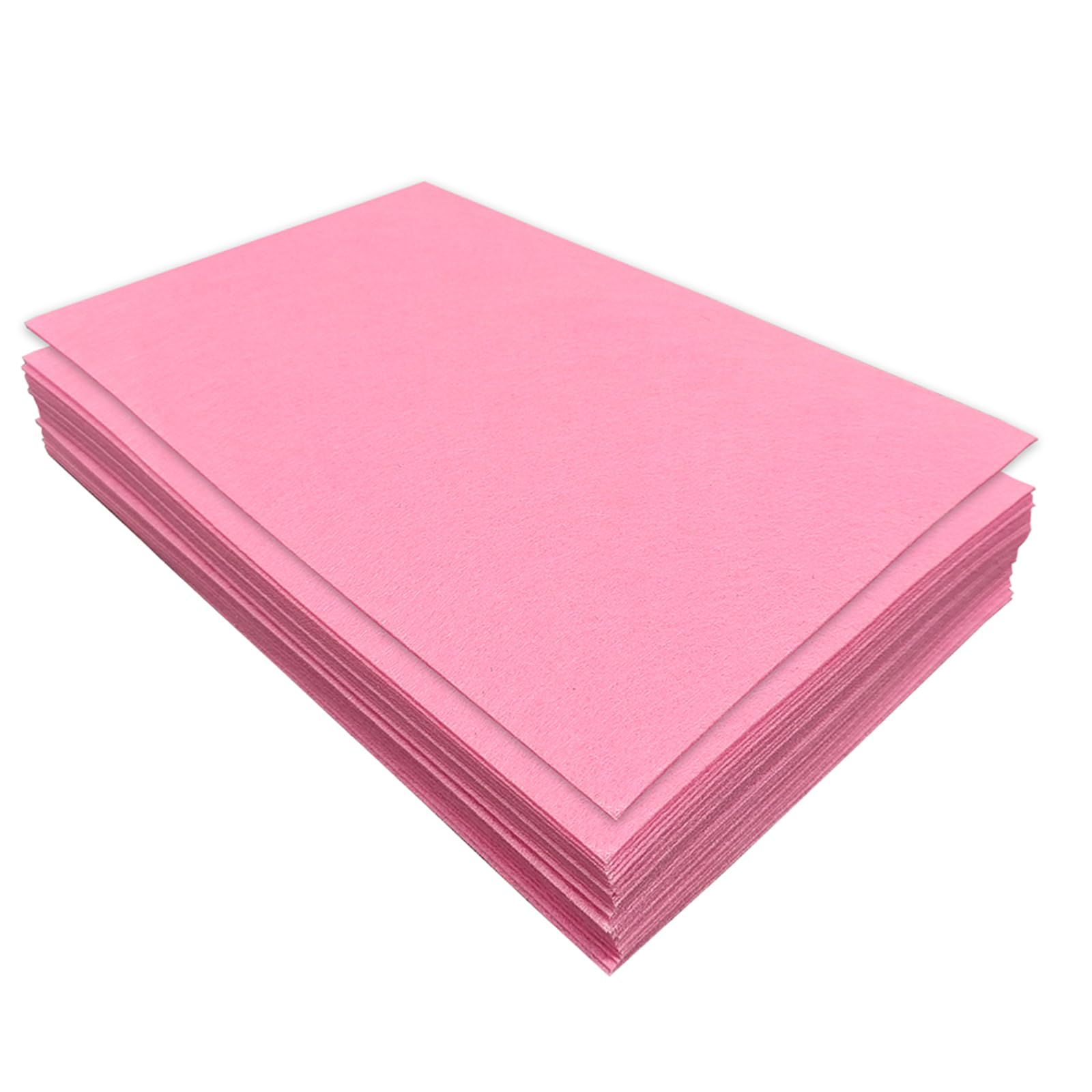 Jtnohx Stiff Felt Sheets, 32 Pcs Felt Fabric for Crafts, 17.78×28.7cm Colour Fabric Square for Art and Craft DIY Supplies (Pink) — image 1