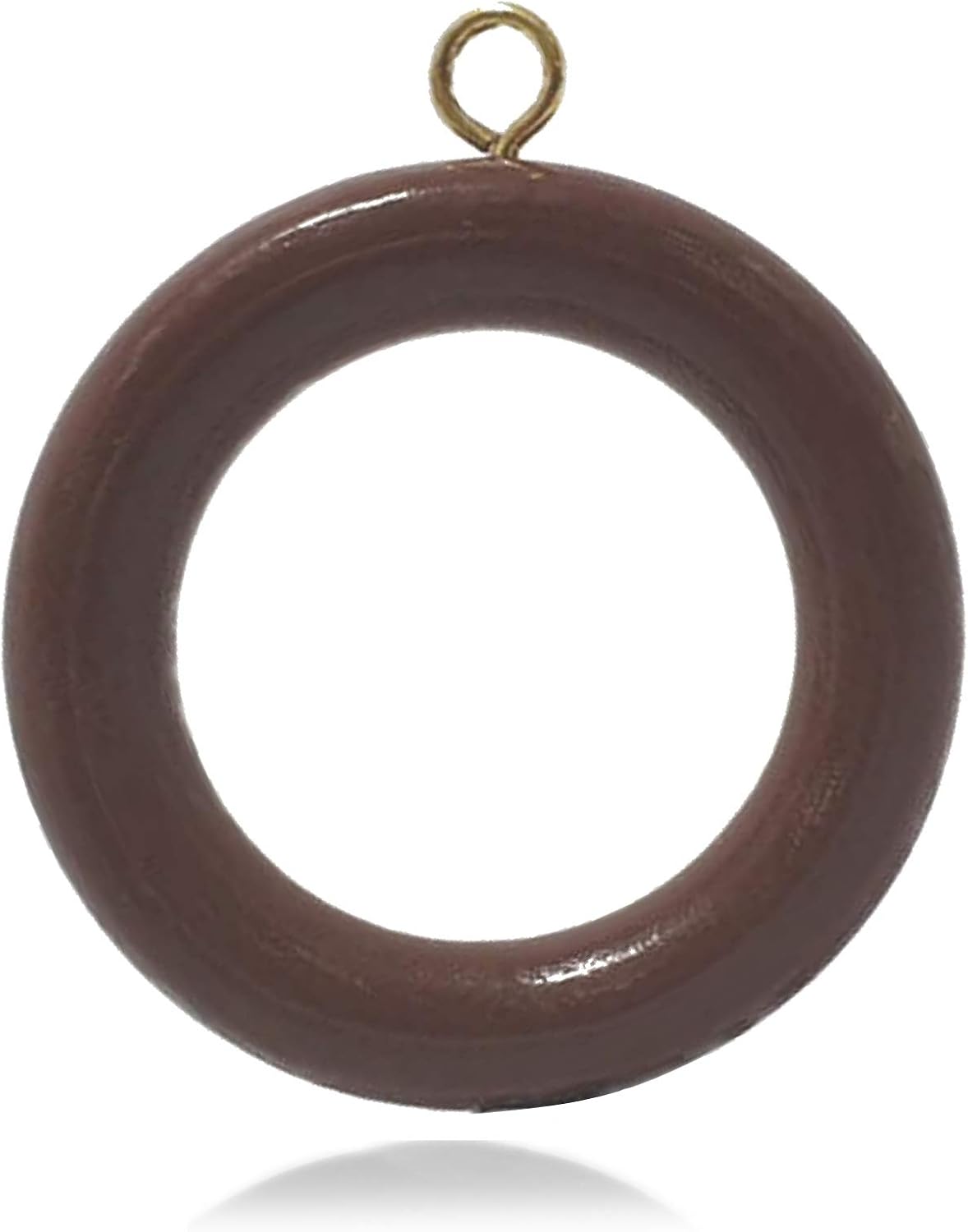 Brilliantbuys 10 Pack Of Large Wooden Curtain Rings For 35mm Poles