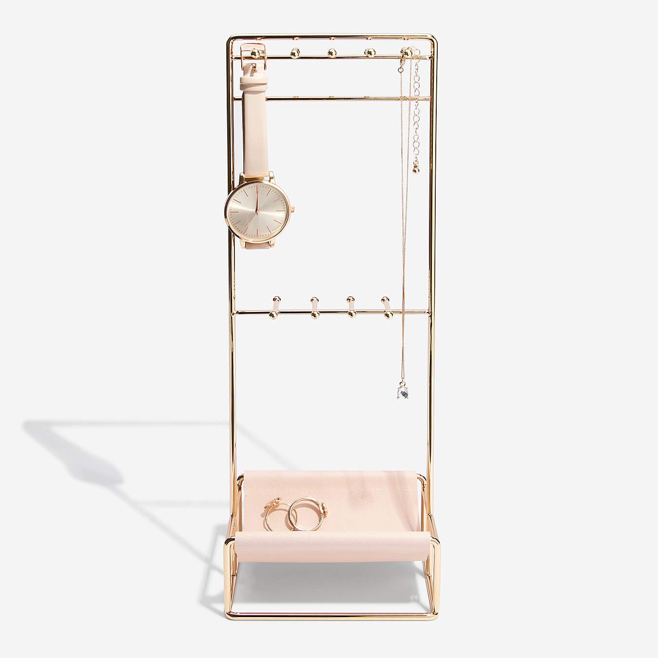Stackers Gold & Blush Pink Scoop Jewellery Stand
