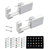 Self Nose Piercing Guns Kits Disposable Nose Piercing Gun with 24 Pcs Nose Stud Piercing Kit Tool for Nose Cartilage Tragus Helix Piercing Gun Piercing Jewelry (Multicolor)