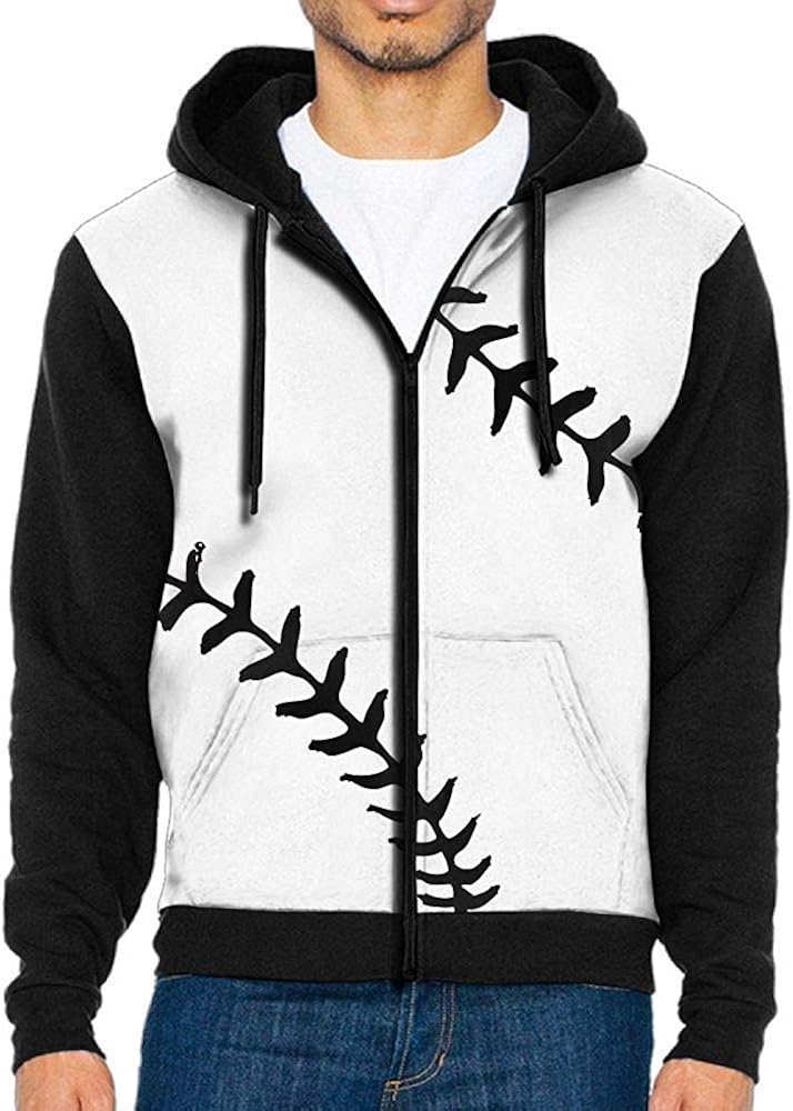 xinfub Men's 3D Printing Baseball Sweater Zip Hoodie Amazon.co.uk