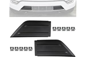 F FINEC Front Bumper Guards Pads Compatible with Ford F150 2021 2022 2023, Front Bumper Inserts End Caps Cover Replacement ML3Z-17E810-AA ML3Z-17E811-AA, 2 Pack, Left & Right Side