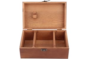 8.46×5.31×3.54in Wooden Sewing Kit Box, Wooden Hand Home Sewing Repair Tool Kit, Vintage Multifunctional Wooden Sewing Box, N