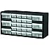 Akro-Mils 10126 26 Drawer Plastic Parts Storage Hardware and Craft Cabinet, 20-Inch by 10-1/4-Inch by 6-3/8-Inch, Black