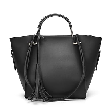 Pahajim Pahajim Women PU leather Tote 2 piece Bags Big Satchel Purses Shoulder Tassel Handbags