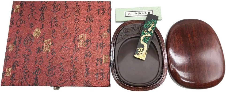 Duan Ink Stone with Dragon Sculpture 6"