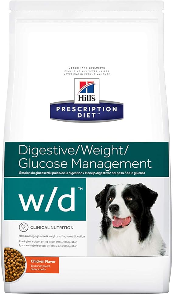 Hills W/D Low Fat Diabetic GI Health Dog Food 27.5 lb Amazon.ca Pet
