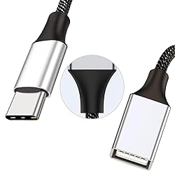 USB C Male to Dual USB A Female Adapter, USB C to