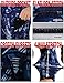 ODODOS High Waist Out Pocket Printed Yoga Pants Tummy Control Workout Running 4 Way Stretch Yoga Leggings,Indigo, Medium