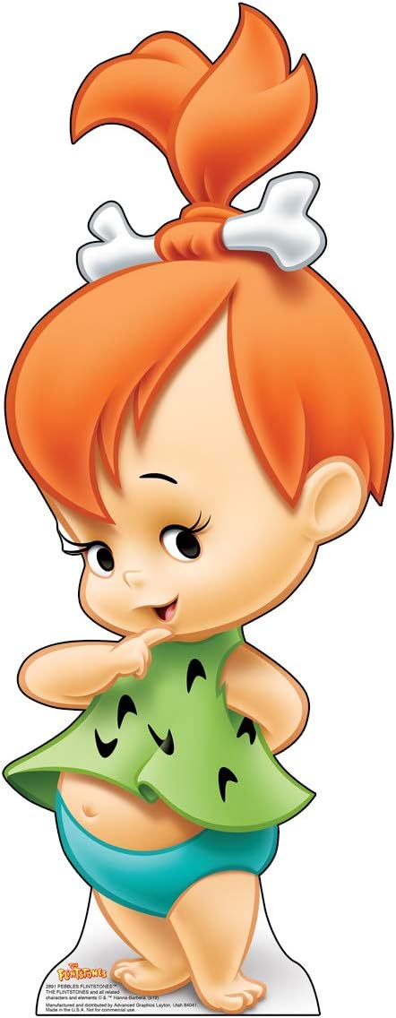 Amazon Com Advanced Graphics Pebbles Flintstone Life Size Cardboard Cutout Standup Hanna Barbera The Flintstones Everything Else