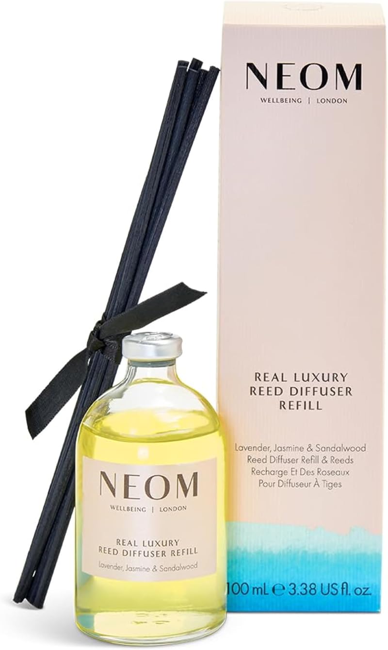 NEOM Real Luxury Reed Diffuser Refill 100ml Lavender Jasmine Sandalwood