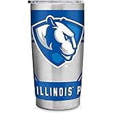 Rico Industries NCAA Eastern Illinois Panthers Standard 20oz Stainless Steel Tumbler with Lid - Great For Coffee, Tea, Water or Cocktails