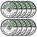 4 1/2 Inch x 1/16 Inch x 7/8 Inch Premium Cut Off Wheels - 10 pack, For Cutting all Ferrous Metals and Stainless Steel
