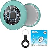Air Tracker Item Finders, Bluetooth Locator Works with Apple Find My (iOS), Item Tracker for Your Keys, Wallet, Backpack, Pet, Replaceable Battery, Comess with Keychain Cover
