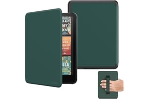 MoKo Case for 7" Ebook Reader(12th Gen 2024) and E-Reader 2024/2025, Lightweight Shell Cover with Hand Strap Auto Wake/Sleep 