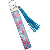 Bcrafene Pride Flag Keychain LGBTQ accessories,with Tassel Gifts for Women, Transgender Keychain LGBTQ wrist strap for keys car keys wristlet (Transgender Pride)