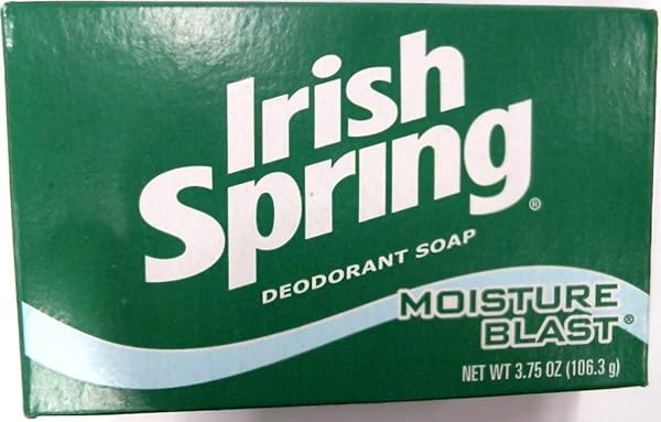 IRISH SPRING DEODORANT BATH BAR SOAP MOISTURE BLAST, 3.75 OZ