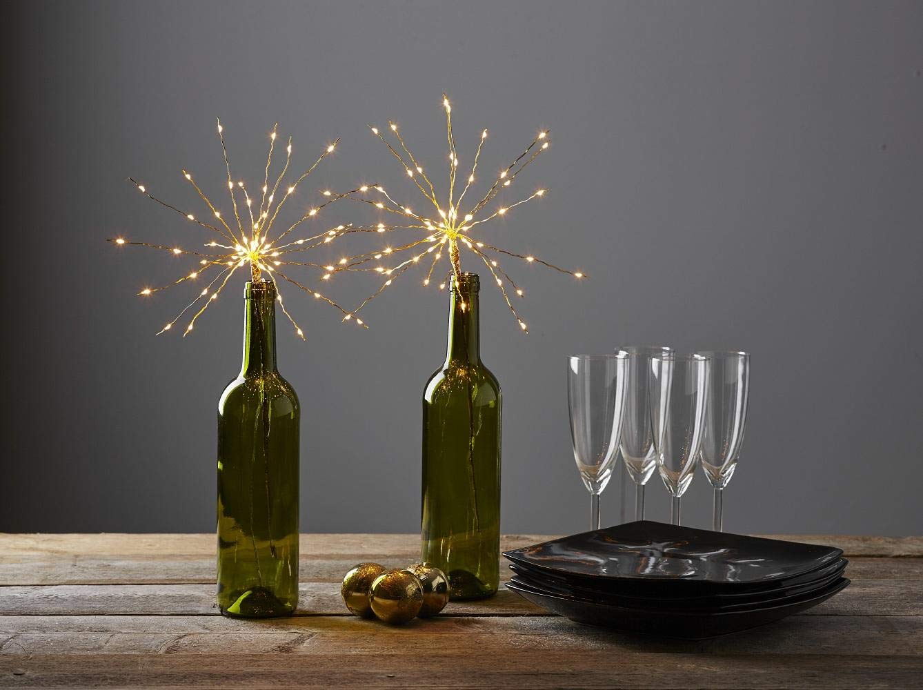 Best Season LED Light Bouquet, Metal, Brass