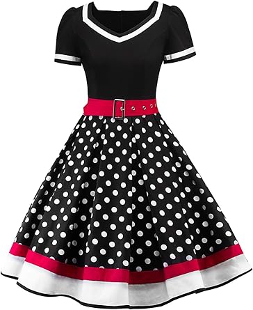 polka dot rockabilly dress