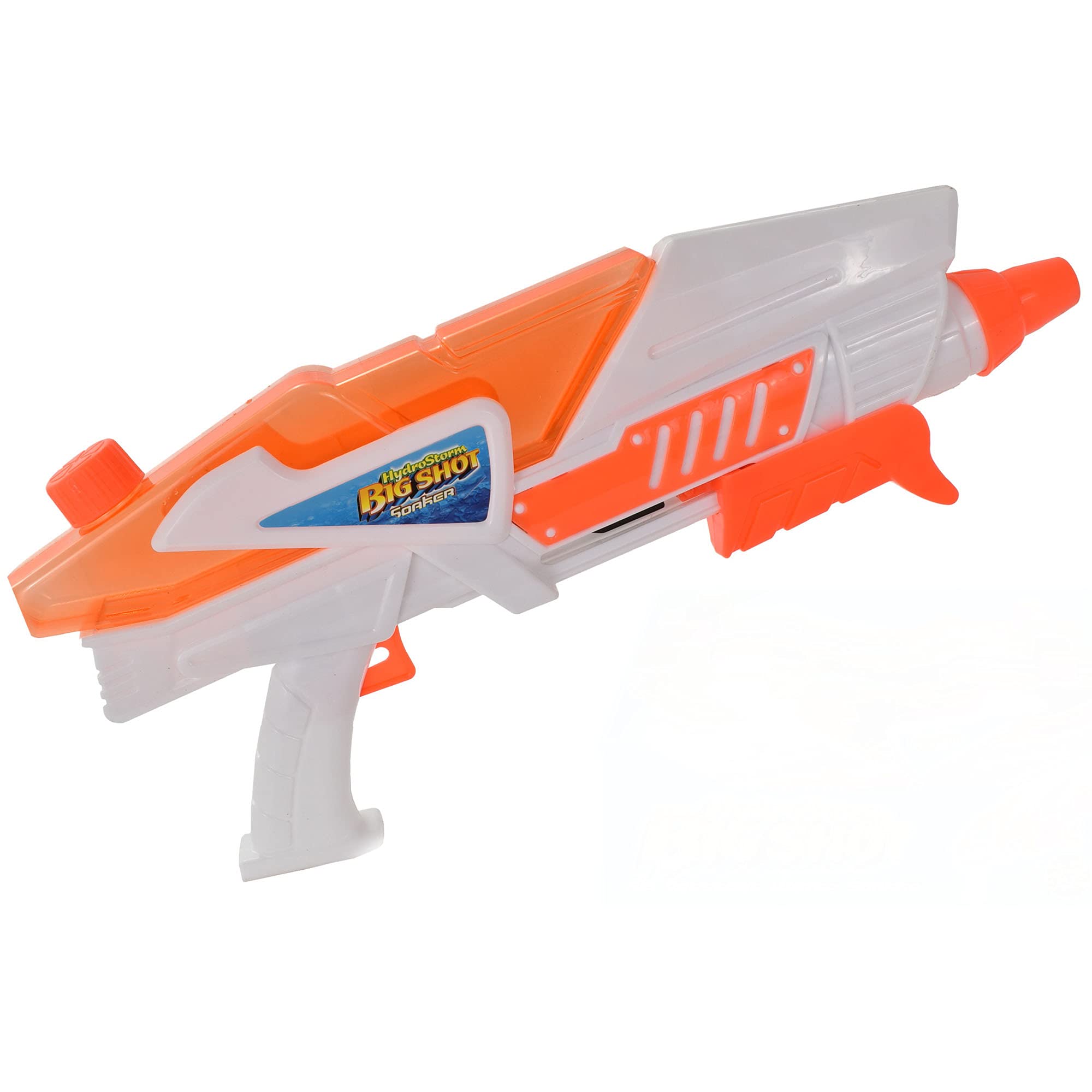 Hydrostorm Big Shot Soaker Water Pistol - 39cm Pump Action Triggered Water Gun - Assorted Colours