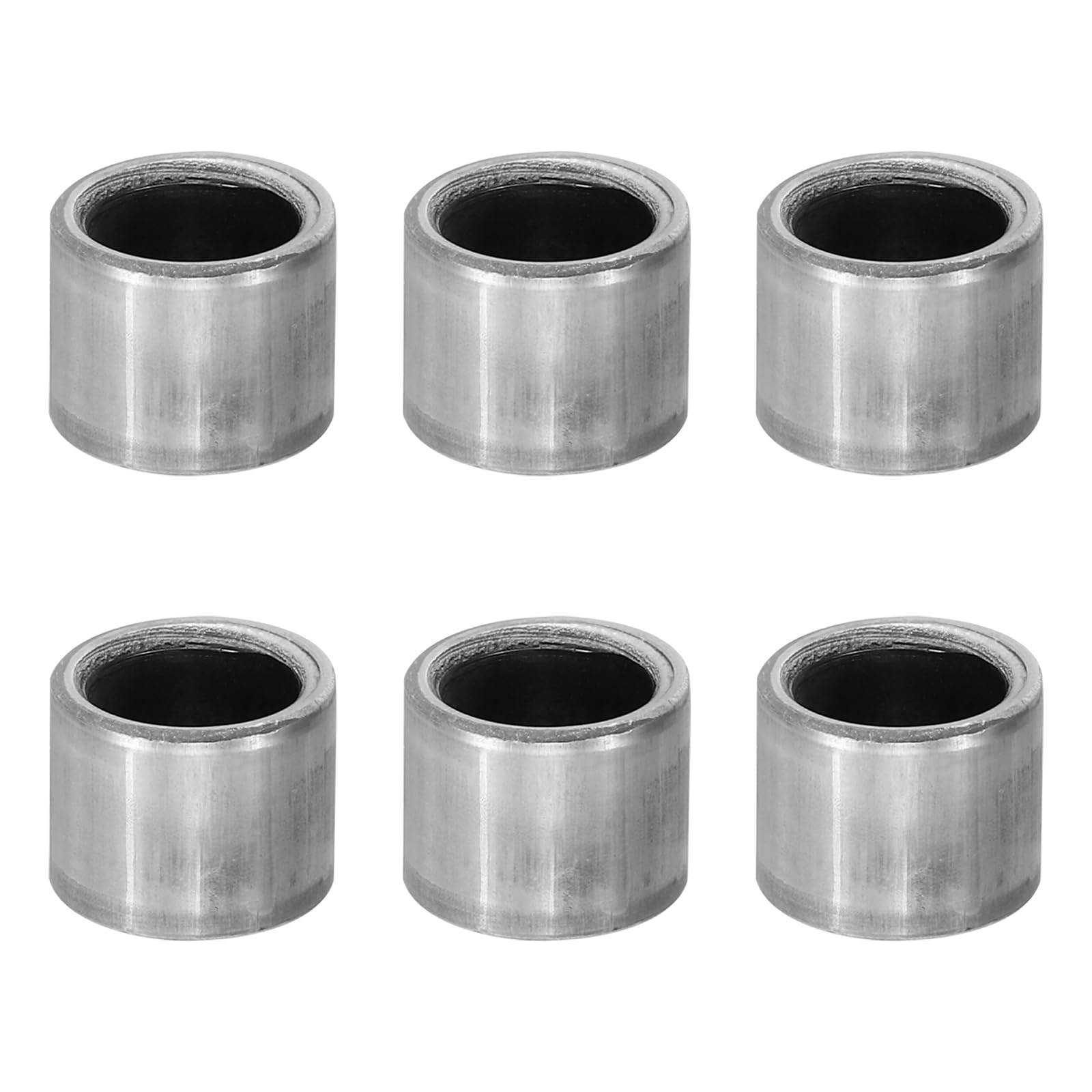 PATIKIL M10 Steel Spacers, 6 Pcs Metal Spacers Steel 10.1mm ID x 14mm OD x 8mm L Carbon Steel Spacer Screw Standoff Round for 2/5in or M10 Screw Bolts