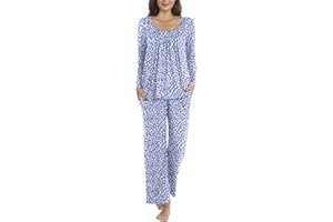 TAOHUADAO Women's Fall Pajama Sets, 2 Piece Lounge Sleepwear Ladies Pjs Sets with Pockets