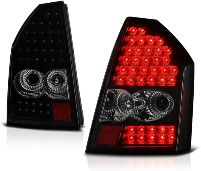 VIPMOTOZ For 20052007 Chrysler 300 Black Smoke LED Tail