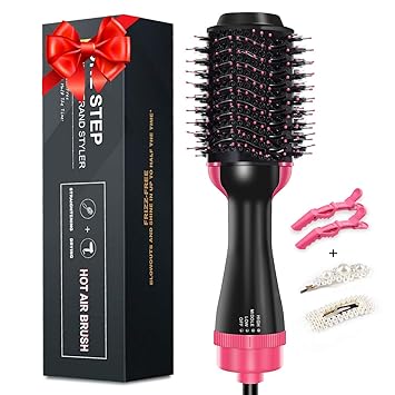 Amazon Com Hair Dryer Brush Hot Air Brush One Step Hair Dryer