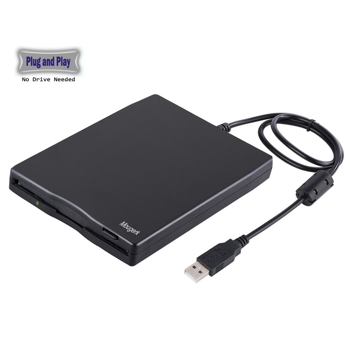 Usb Floppy Drive, Mougerk 3.5" Usb External Floppy Diskette Drive 1.44