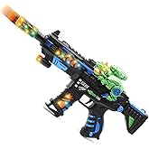 DaoDaoZhu Dinosaur Light Up Toy Gun with Sound Effects, Noise-Making Gun Toys for Kids Indoor/Outdoor Play & Halloween Costume, Christmas Birthday Dinosaur Gifts for 3 4 5 6 7 Year Old Boys Toddlers