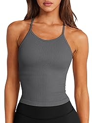 LASLULU Womens Sports Bra Sexy Crop Tops Seamless