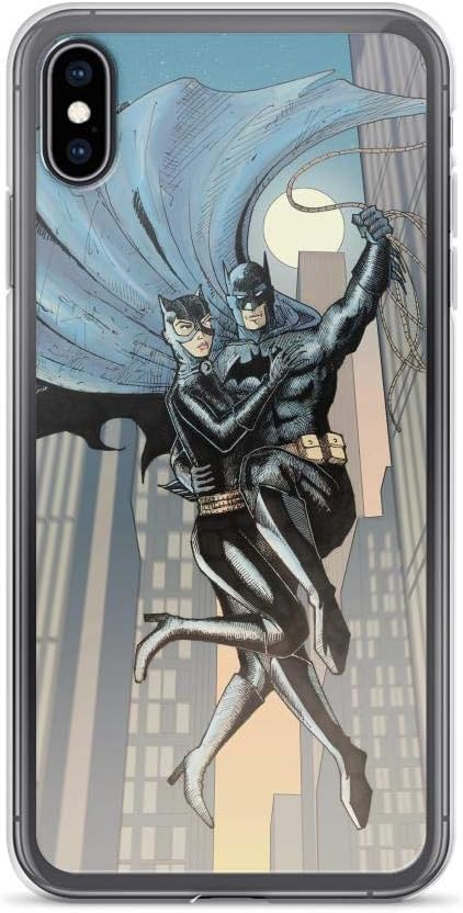 iPhone 6/6s Pure Clear Anti-Scratch Shockproof Case Bat-Man Superhero Comic and Catwoman