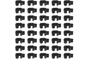 Lurrose 80pcs Black Plastic Pet Cage Buckles No Tools Required Compact Design for Shelving and Pet