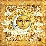 Sun Moon Perfect Pair Square Tapestry by Dan Morris