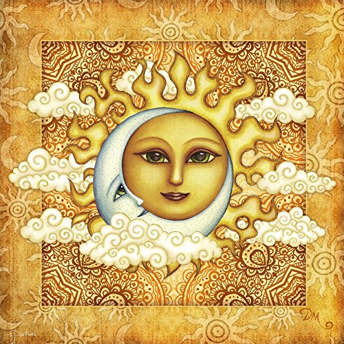 Sun Moon Perfect Pair Square Tapestry by Dan Morris