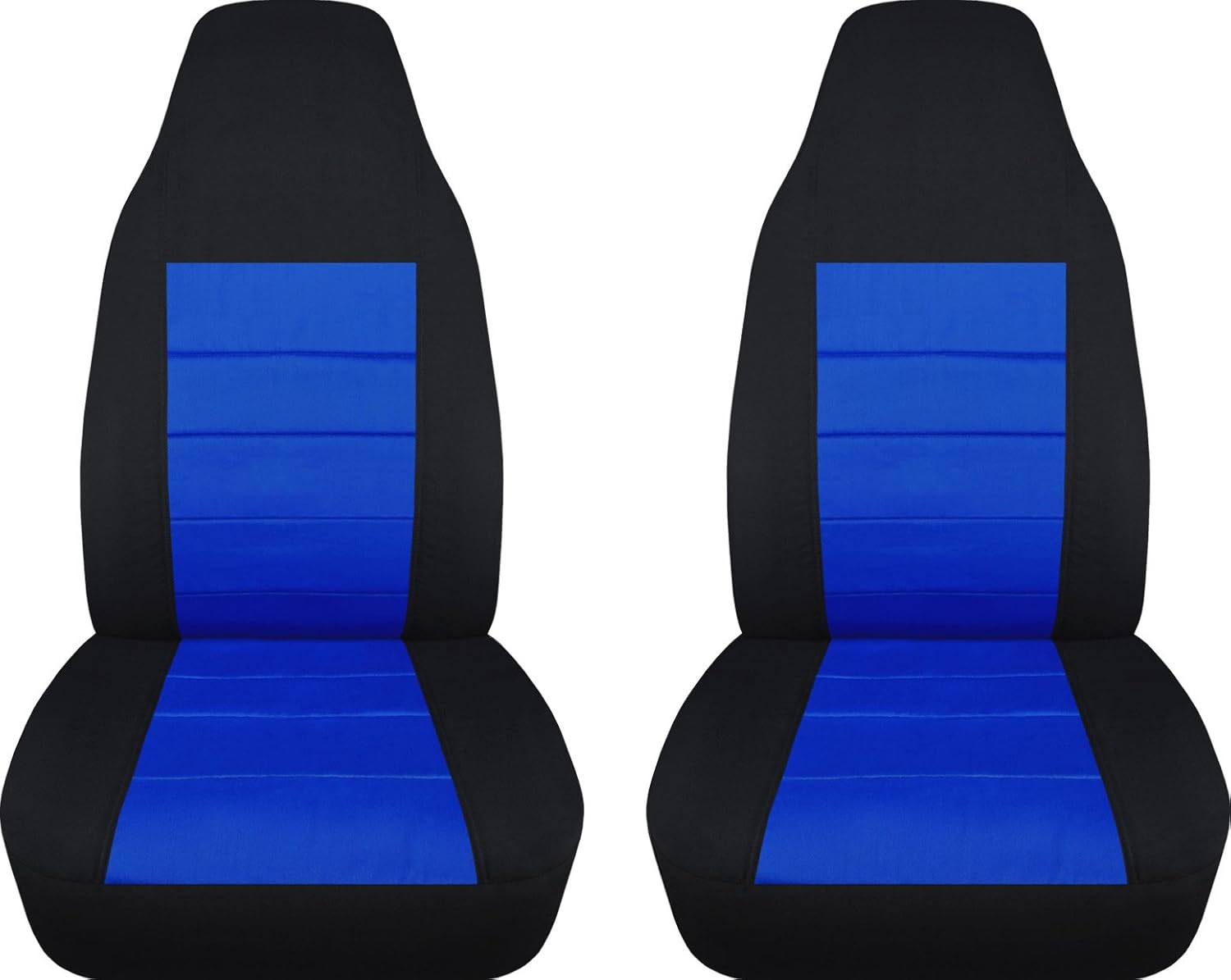 Totally Covers 2Tone Car Seat Covers Black and Dark Blue SemiCustom Fit Front