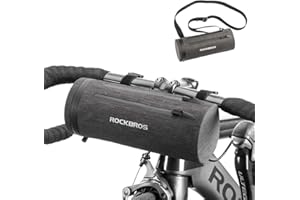 ROCKBROS Bike Handlebar Bag Bicycle Front Frame Storage Bag with Adjustable and Removable Shoulder Strap Water Resistant Larg
