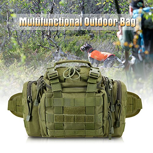Lixada Tactical Waist Pack Utility Outdoor Gear Fanny Bag Compact Military Deployment Sling Pouch for Camping Hiking Fishing Hunting Travelling