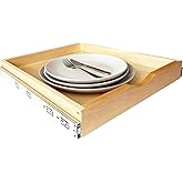 Pull Out Drawers for Cabinet Wood Slide Out Cabinet Organizer and Storage Cabinet Kitchen Drawers Slide Out Shelves Pull Out Shelves in Kitchen Pantry Bathroom with Soft Close 15"W x 22"D x 3"H