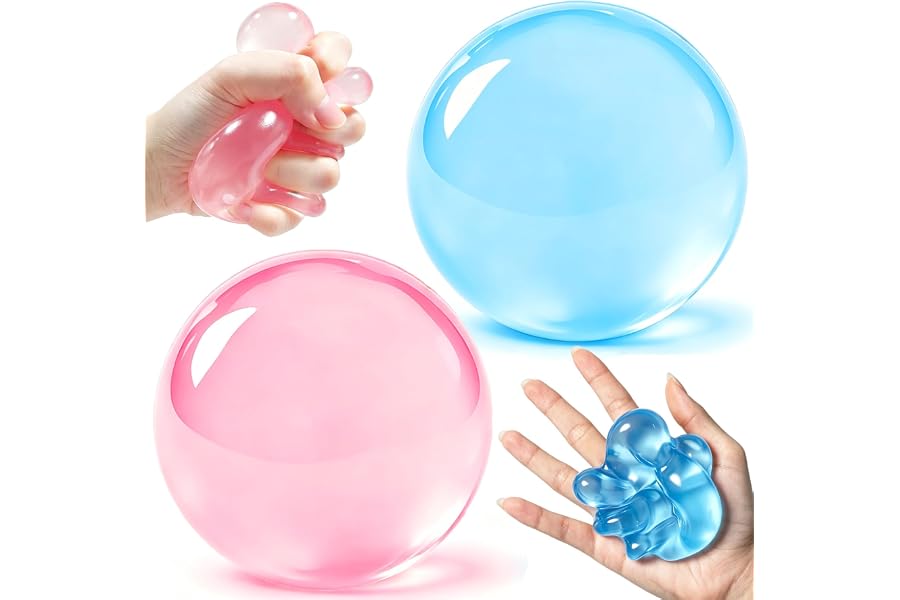 Coconut Oil Squishy Stress Balls, 2 PCS Formable No-Rebound Squishy Toys | Sensory Fidget Toys for Study Work,Soft Stress Relief Toy for Adults Kids