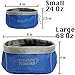 Friends Forever Collapsible Dog Bowl - 2 Pack Travel Dog Bowl, Water and Food Bowls for Dogs - Portable Pet Hiking Accessories … Blue