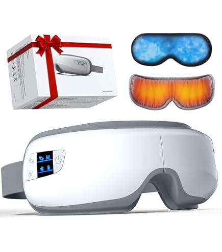 Amazon.com: IKeener Eye Massager - Mute Hot & Cold Mask with 3