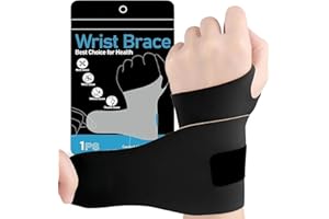 Watelife Wrist Brace,Carpal Tunnel Brace Wraps, Ultra Thin Adjustable Elastic Wrist Support, Compression Straps Support for C