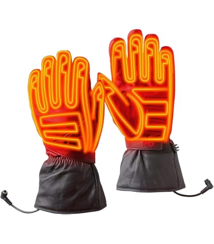 バイクウェア・装備 Heatech 12V Heated Gloves 12V ヒートレザーグローブtype-2 Heatech ライディンググローブ 【通販