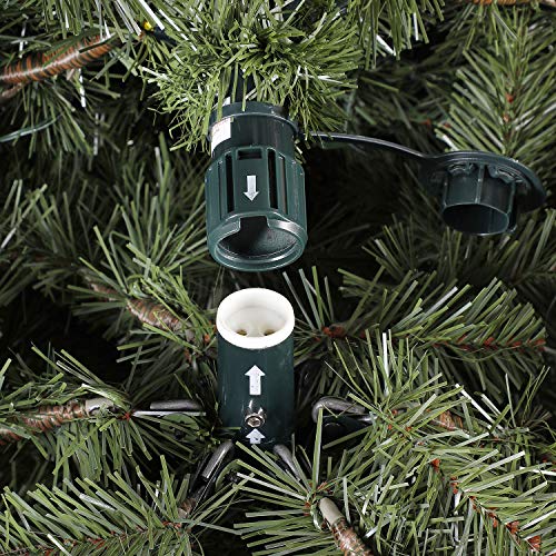 Evergreen Classics 7.5 ft PreLit Vermont Spruce Quick Set Artificial