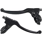 Stylemafia Left Right 7/8" 22mm Clutch Brake Handle Levers Perch Compatible with Honda XR80 XR100 CRF70 CRF80 CRF100 Pit Dirt