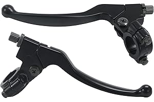 Stylemafia Left Right 7/8" 22mm Clutch Brake Handle Levers Perch Compatible with Honda XR80 XR100 CRF70 CRF80 CRF100 Pit Dirt Motor Bike Motocross