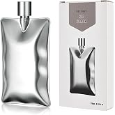 Octaville flat water bottles for travel memobottle square water bottle | Stainless Steel wedding souvenir outdoor hiking business travel whiskey vodka rum flask 1 inch thin pocket carry